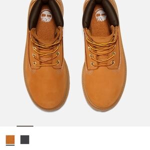 Timberland KIDS Orange and Black Boots